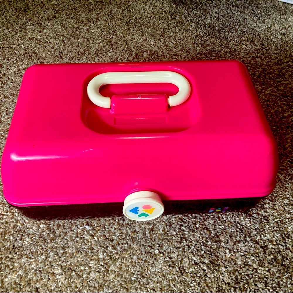 Caboodle makeup and jewelry case retro 80s glam
